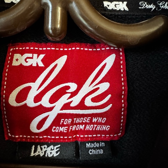 DGK Black and Red Sweatshirt Hoodie - Picture 2 of 5